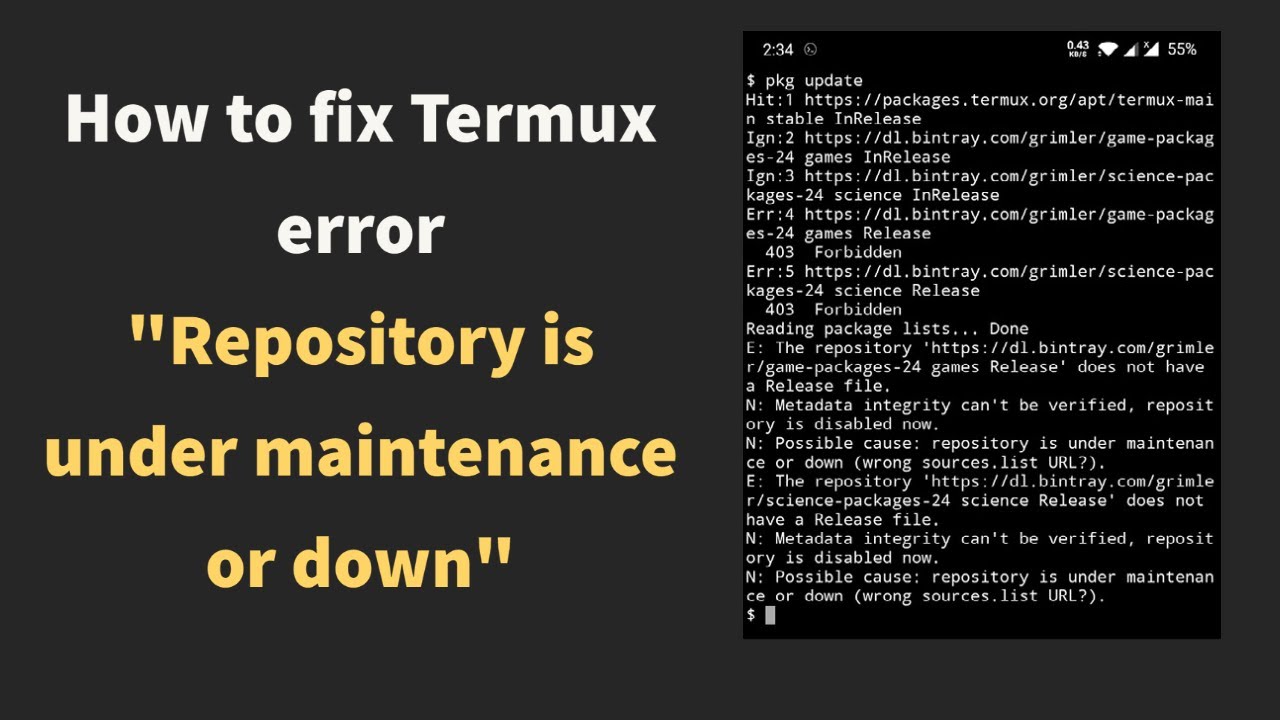 Mengatasi Repository Is Under Maintenance Termux: Solusi untuk Masalah Maintenance di Repository Termux