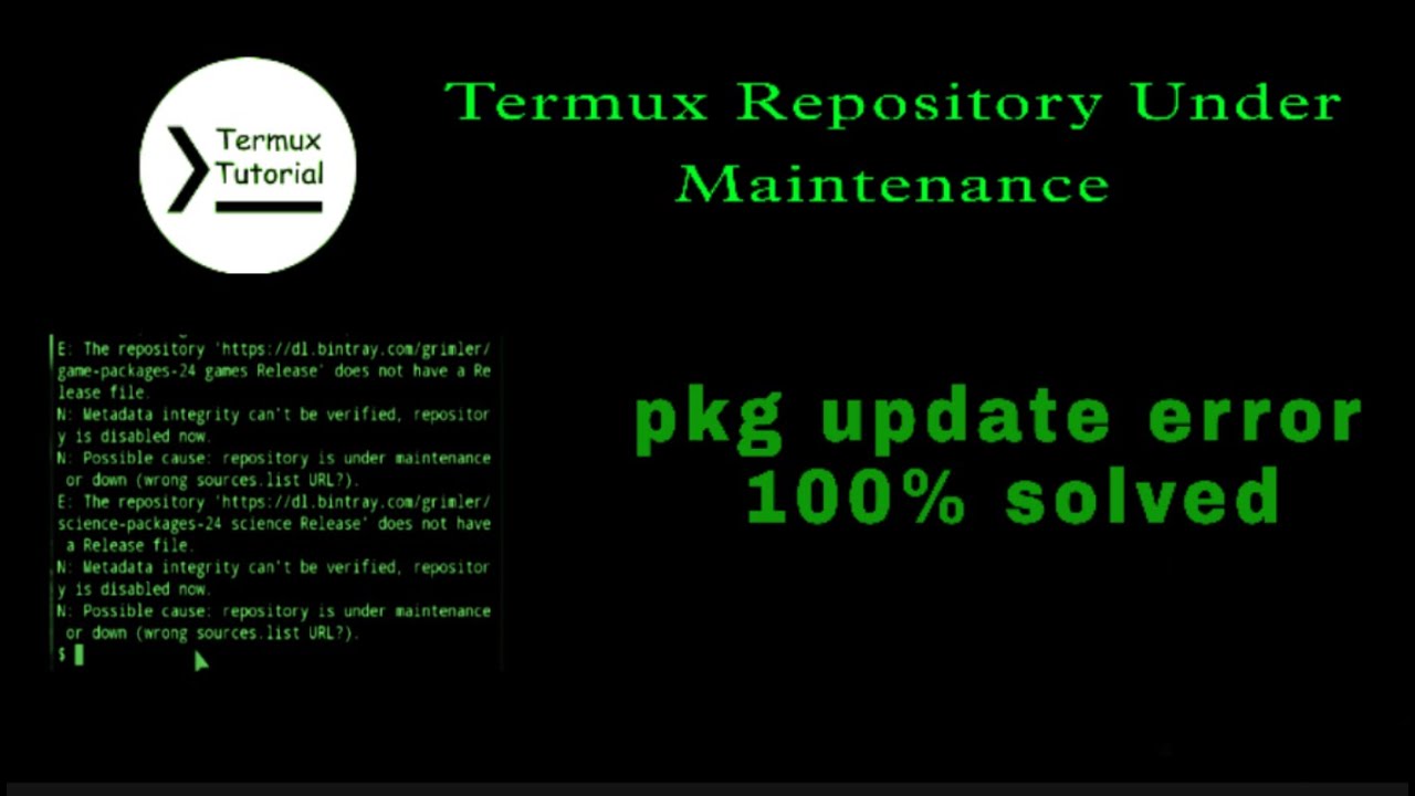 Mengatasi Repository Is Under Maintenance Termux